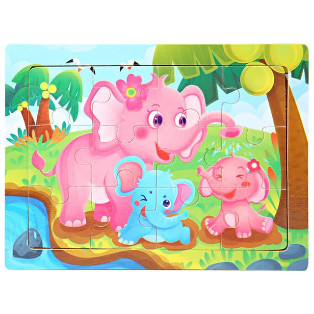 🧩 Puzzle en Bois Éducatif - Apprentissage Ludique pour Enfants