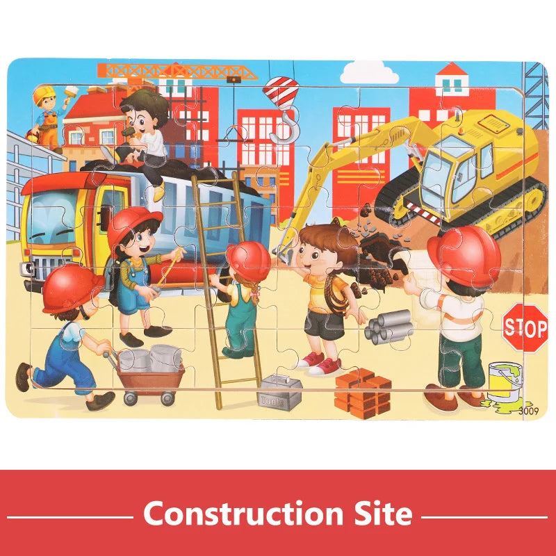 🧩 Puzzle en Bois Éducatif - Apprentissage Ludique pour Enfants