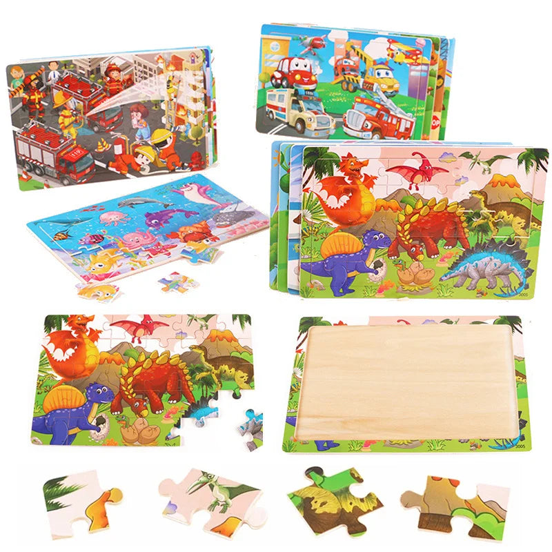 🧩 Puzzle en Bois Éducatif - Apprentissage Ludique pour Enfants